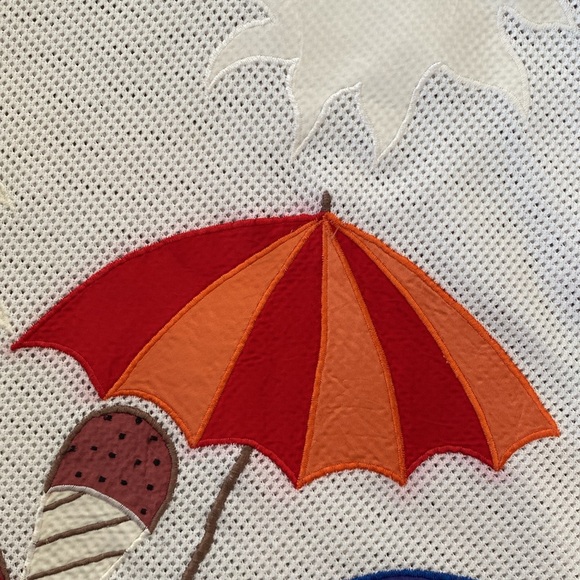 Stephanie Vintage T-shirt Top Ocean Beach Print - Picture 11 of 15